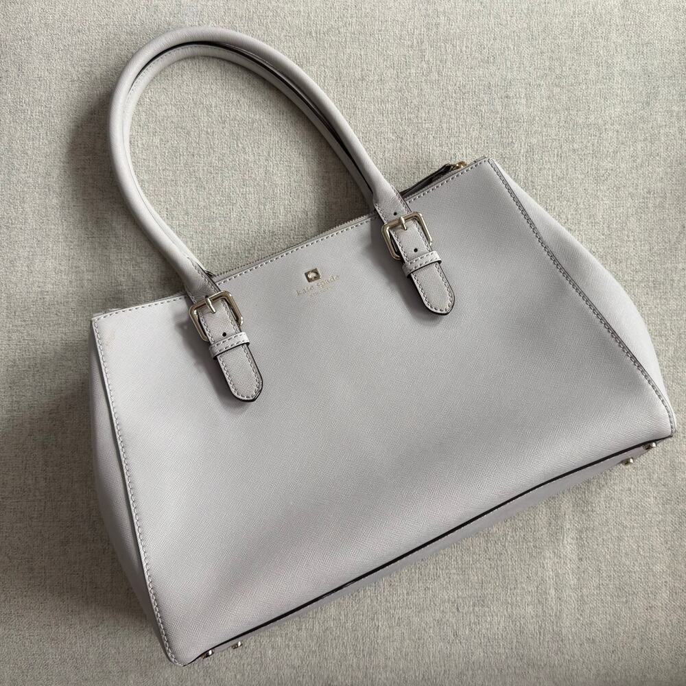 Kate Spade New York Charlotte Street Reena Tote Bag in Stone Ice Gray Purse